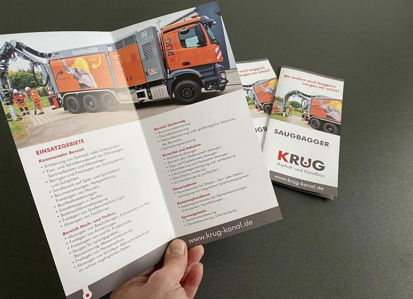 Krug Asphalt- und Kanalbau Flyer